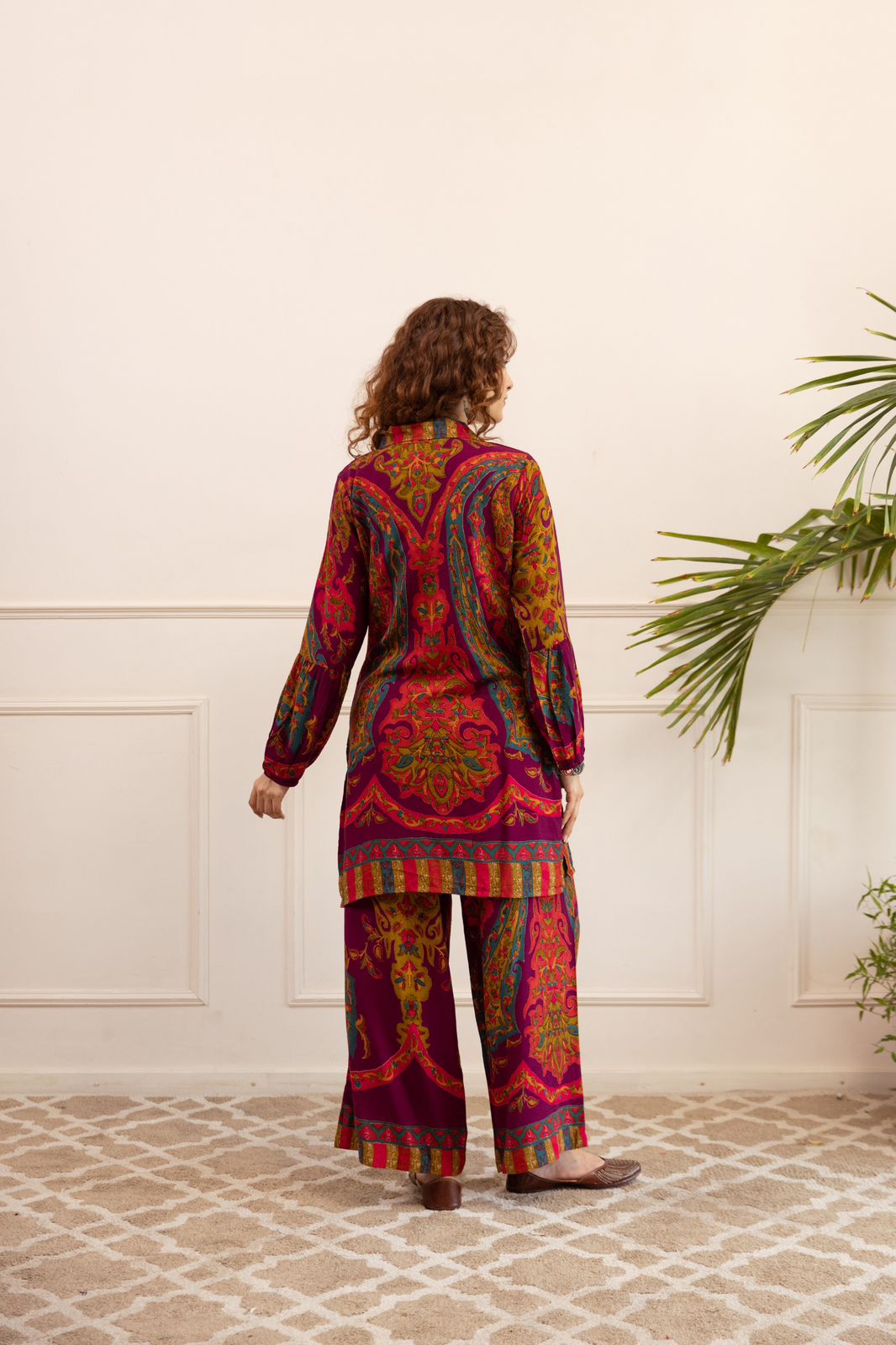 Multi Color Printed Rayon Co-Ord Set