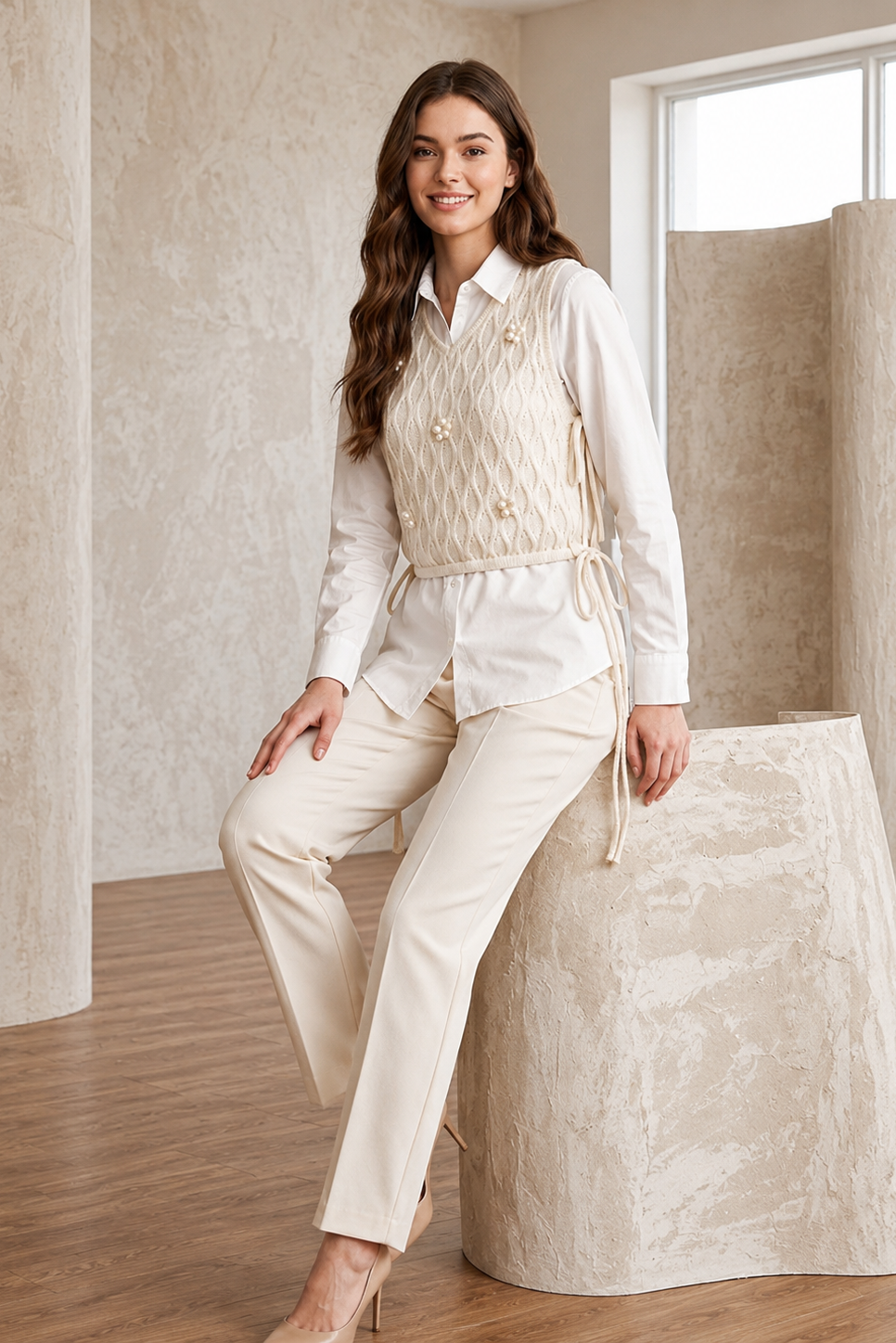 Frost White Embellished Co-Ord Set