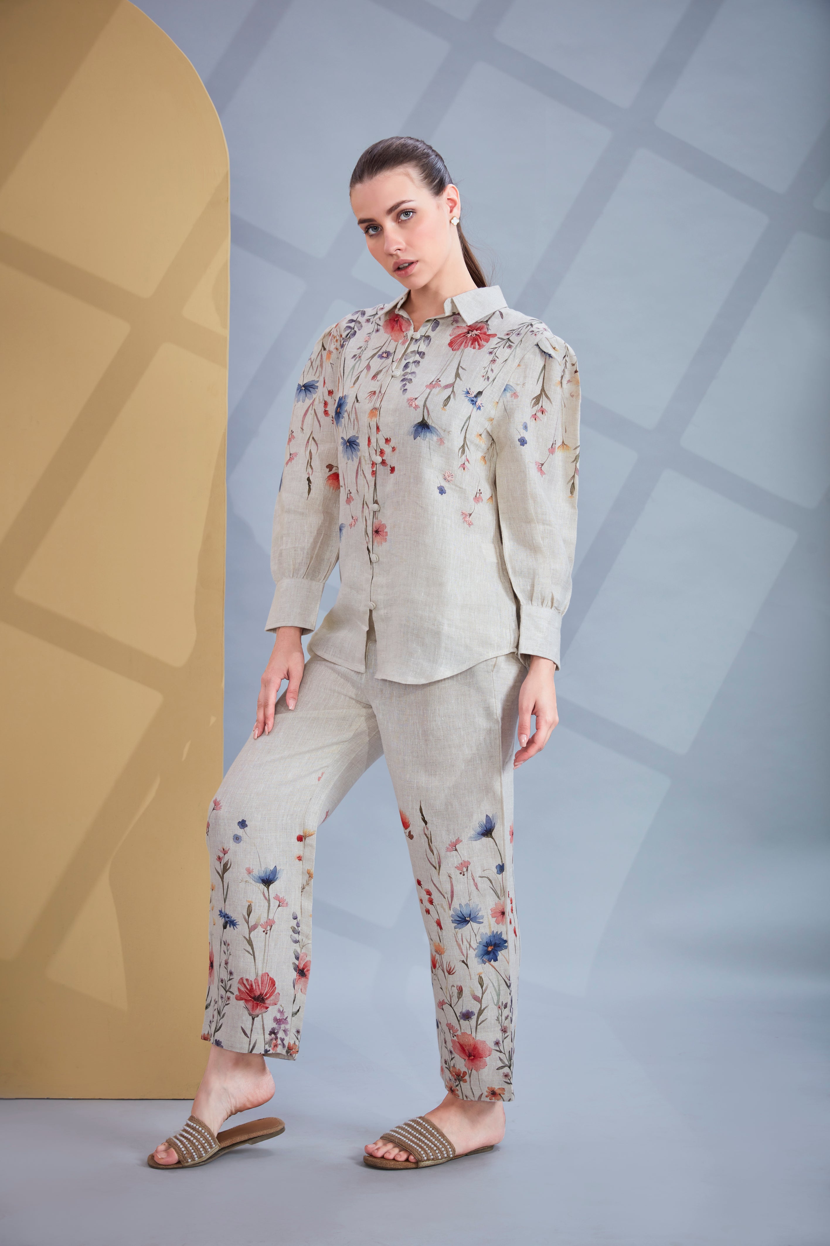 Wildflower Meadow Printed Linen Co-Ord Set